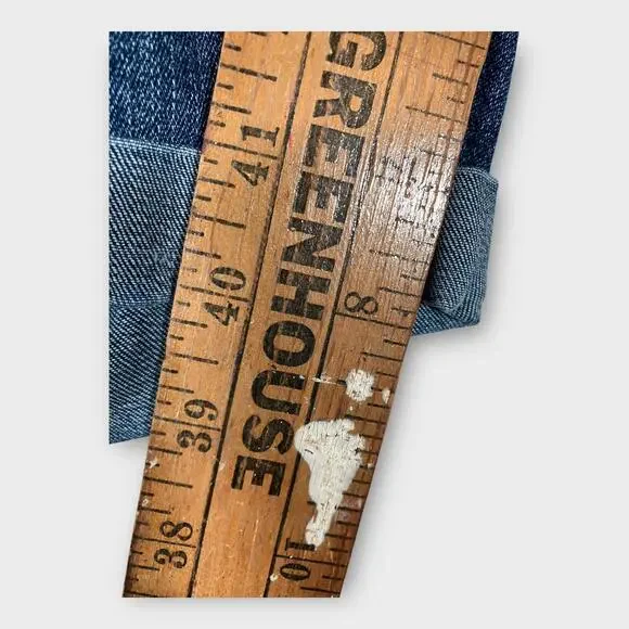 Mossimo Mid-Rise Super Stretch Bermuda Denim Shorts Women’s Size 14/32 Rolled - Picture 5 of 5